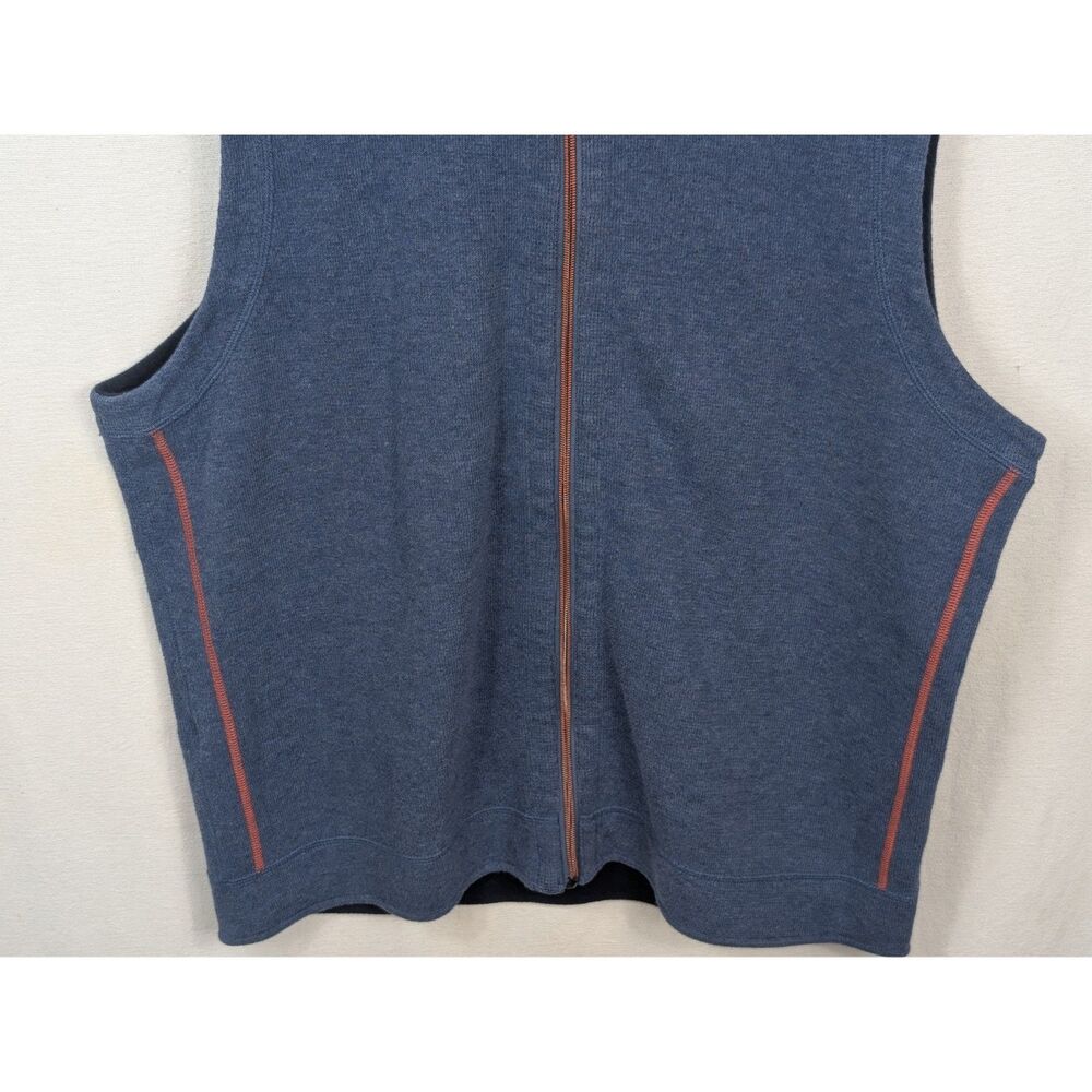 Tommy Bahama Reversible Full Zip Vest Blue Men's Size XL - Picture 3 of 10